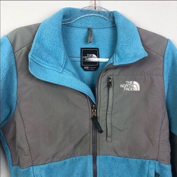 THE NORTH FACE | Blue/Gray Denali Jacket Sz Small - Picture 3 of 7